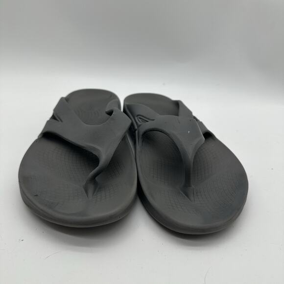 Men Size 11 Oofos Original Recovery Comfort Thong Flip Flop Sandals Gray Slip On - Picture 2 of 9